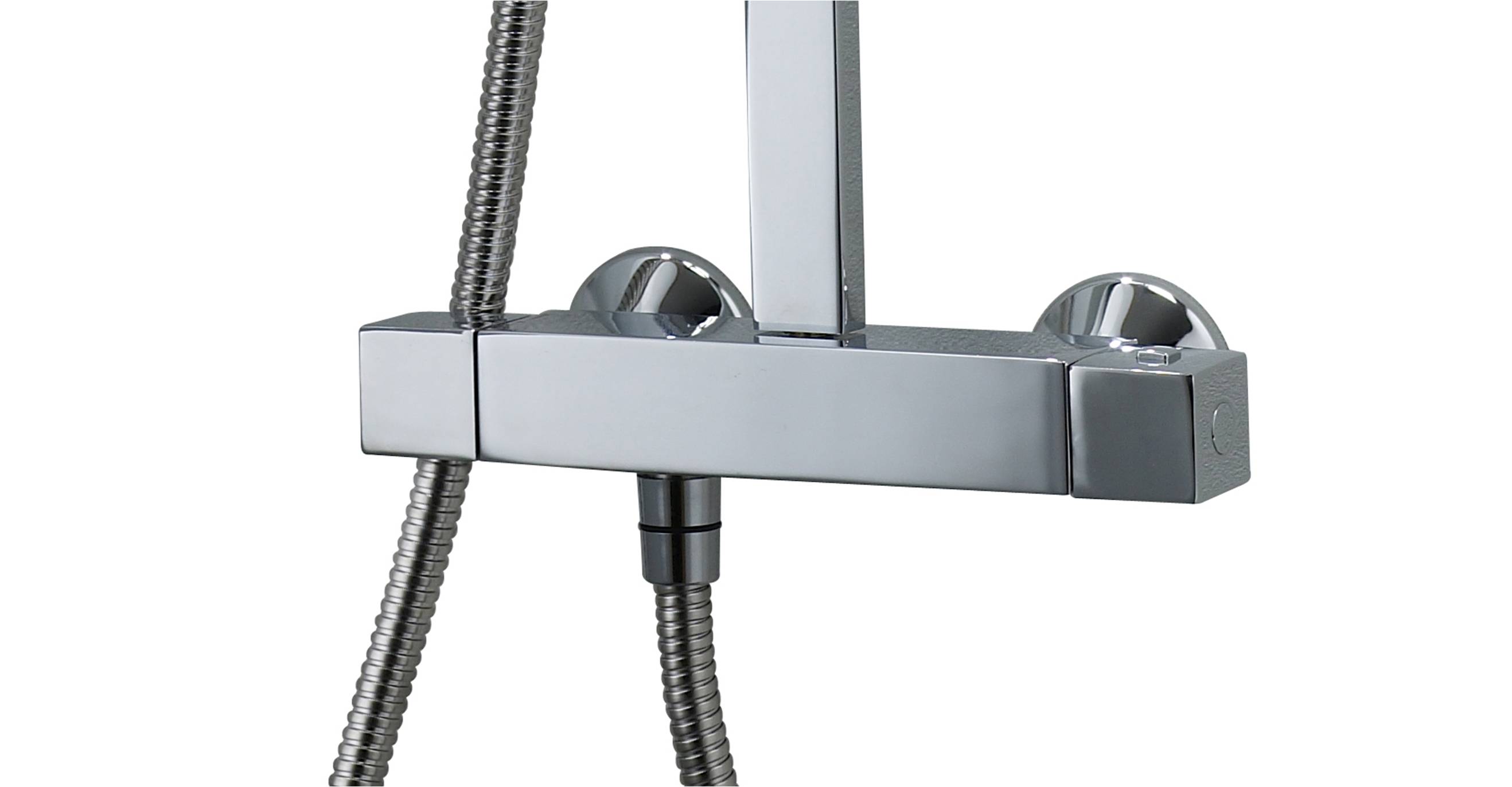 Triton Tees Thermostatic Mixer Shower Bar Diverter Chrome Twin Head